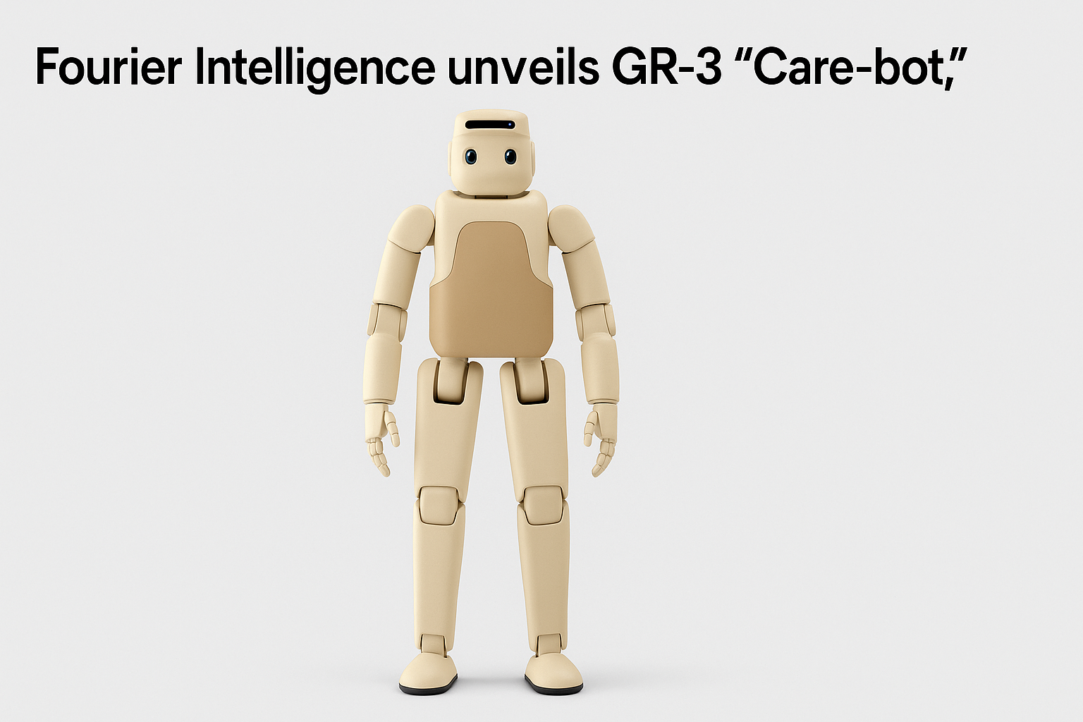 Fourier Unveils GR-3 “Care-bot”: A Friendly Humanoid with Heart