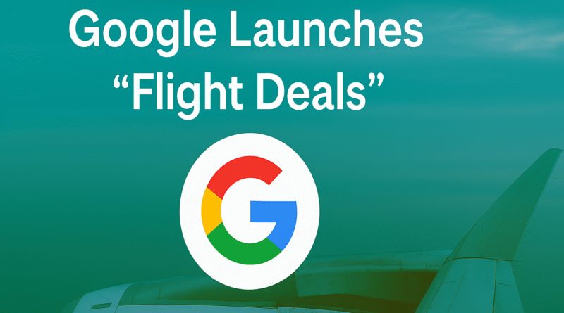 Google Launches “Flight Deals”