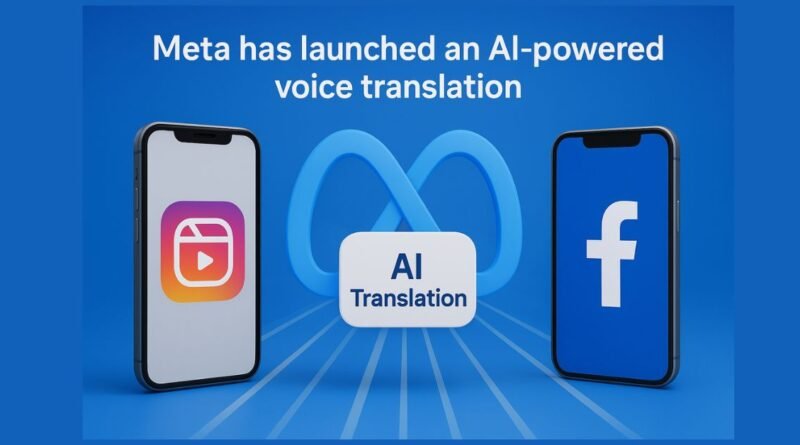 Meta has launched an AI-powered voice translation
